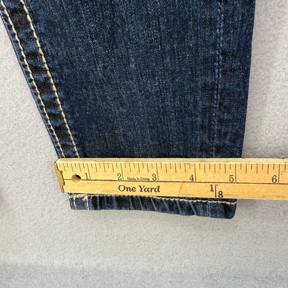 Miss Me Jeans Women's 26x31.5 (2) Dark Blue Standard Skinny Angel Wings EUC - Picture 15 of 15
